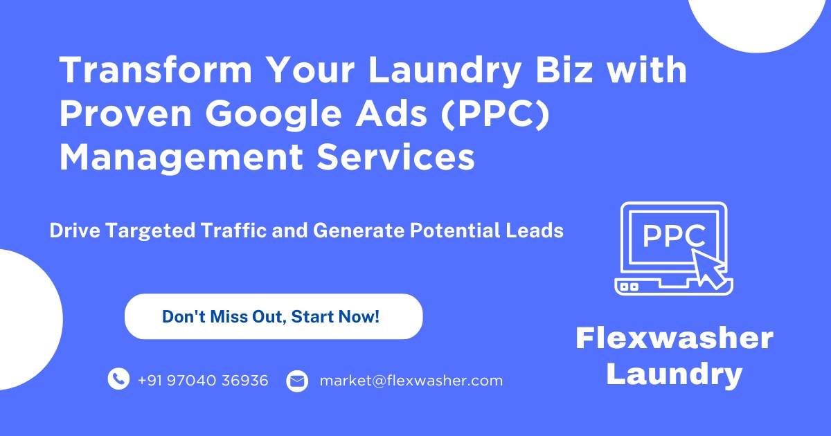 Google Ads PPC management services for laundry and Dry Cleaners